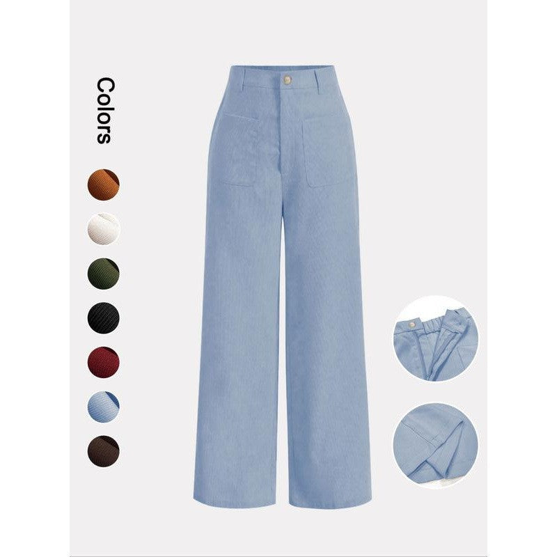 Corduroy Straight-Leg Hose für Damen