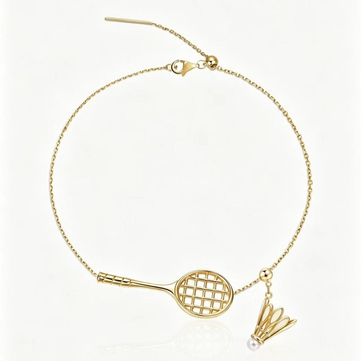 Armband mit Badmintonschläger-Anhänger – Bild 3 | LuxeStyle