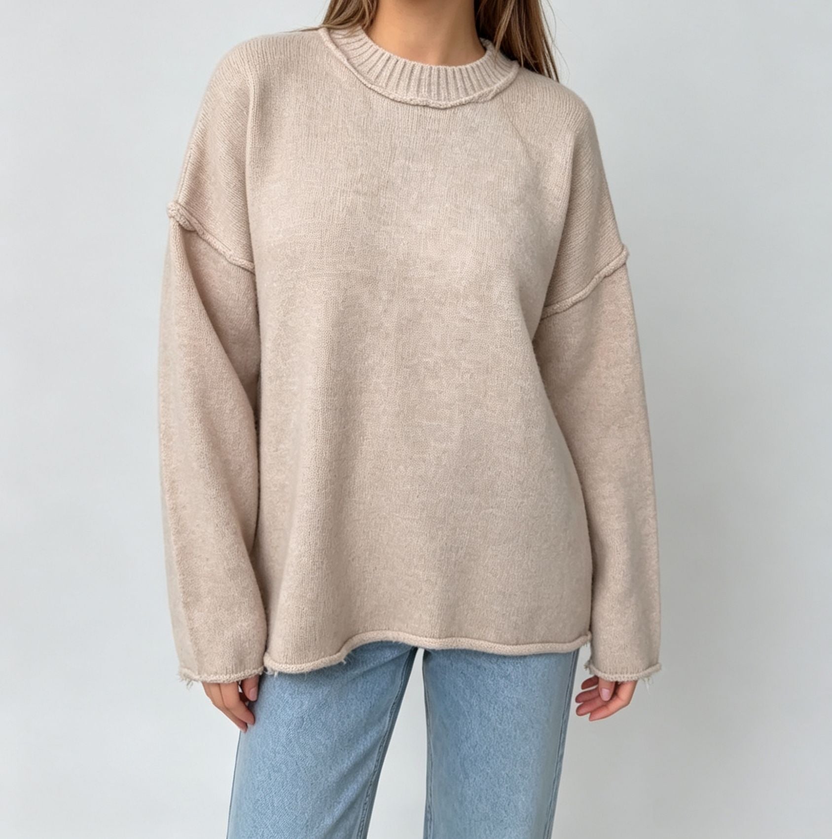 Oversized Strickpullover für Damen