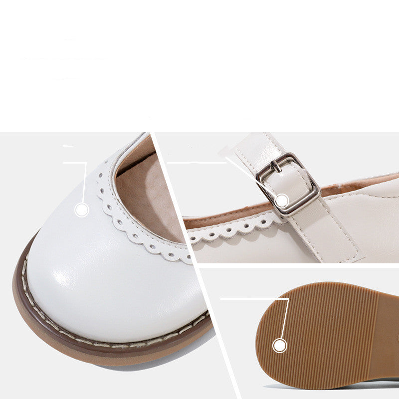 Leder-Halbschuhe für Mädchen – Bild 4 | LuxeStyle