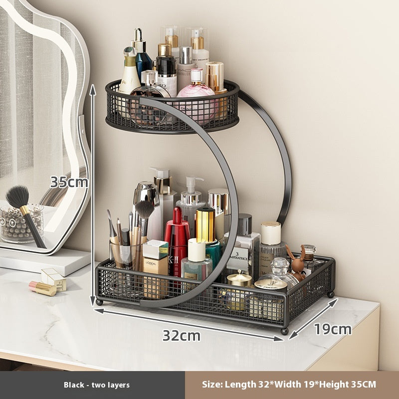 Minimalistischer Kosmetik-Organizer aus Metall – Bild 3 | LuxeStyle