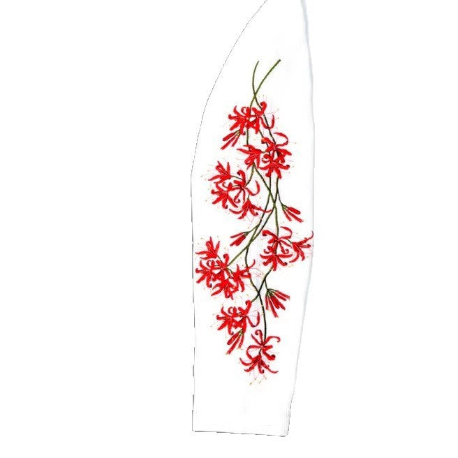 Langarmshirt mit Blumen-Stickerei