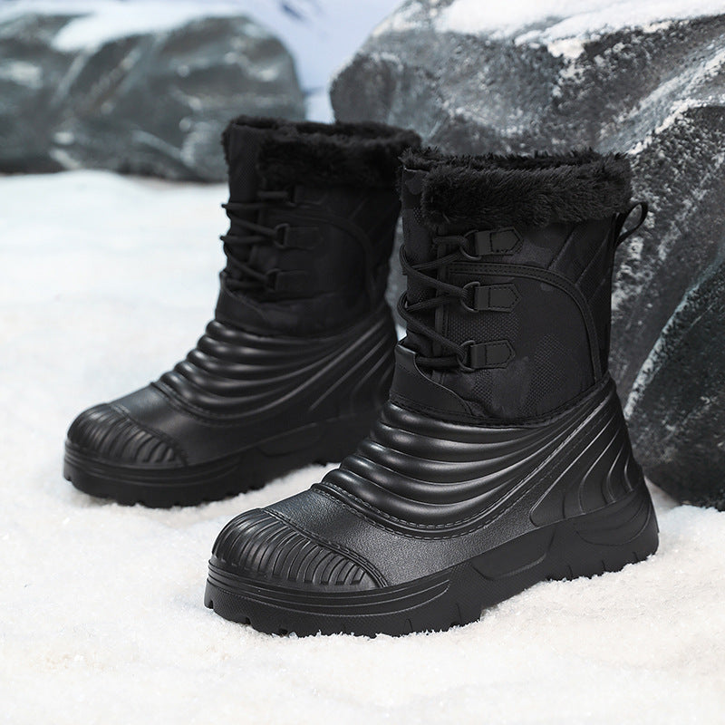 Herren Plus-Size Snow Boots mit Fleecefutter