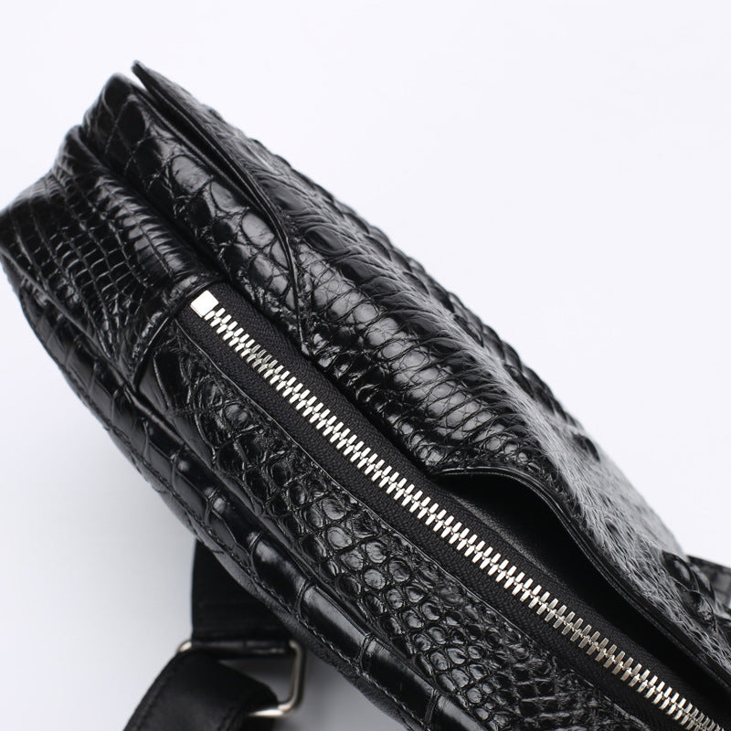 Brusttasche "Krokodil" aus Leder – Bild 6 | LuxeStyle