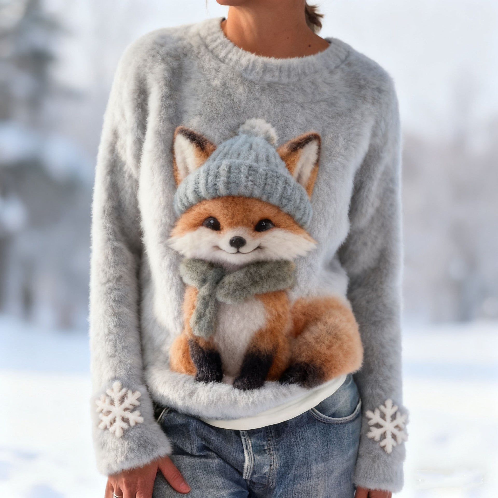 Weihnachts-Flanell-Hoodie