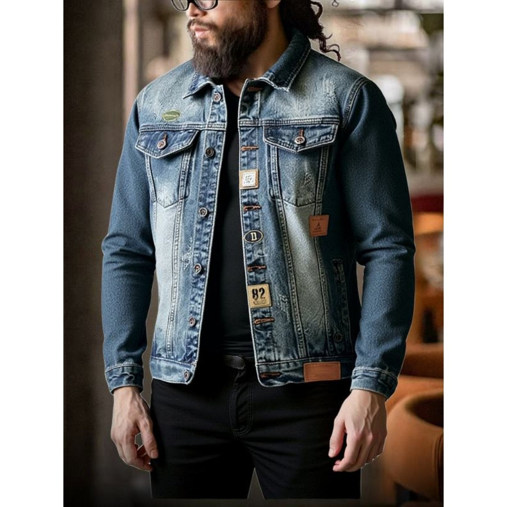Taillierte Jeansjacke für Herren – Y098S – Ansicht 2
