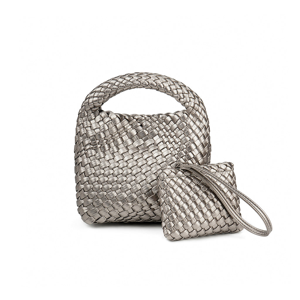 Handgewebte Umhängetasche mit Kette – Bild 14 | LuxeStyle