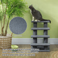 Kratzbaum-Treppe für Katzen, 4 Stufen, Grau