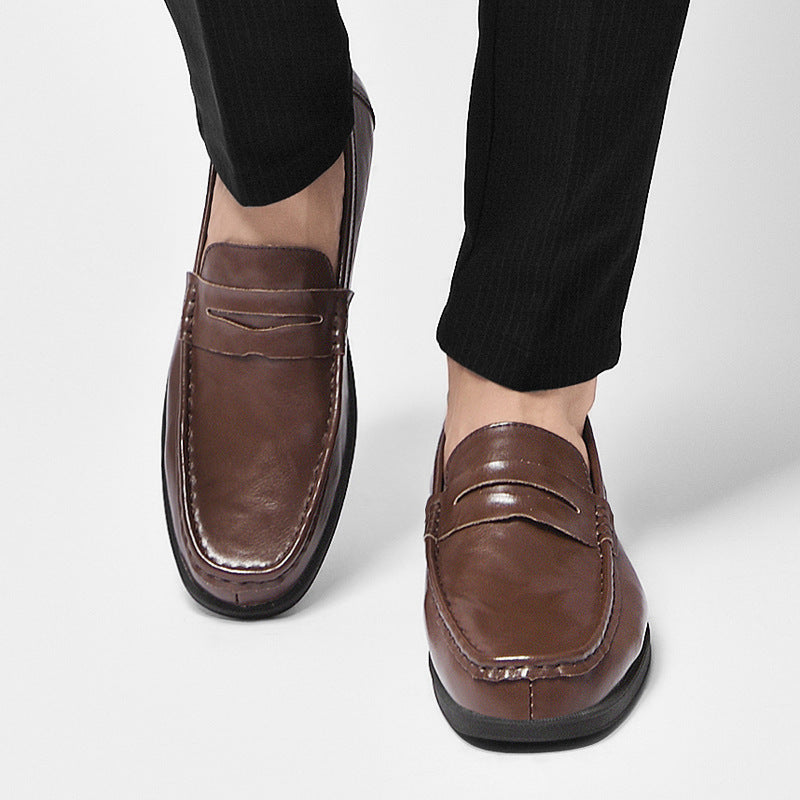 Herren Leder Slipper