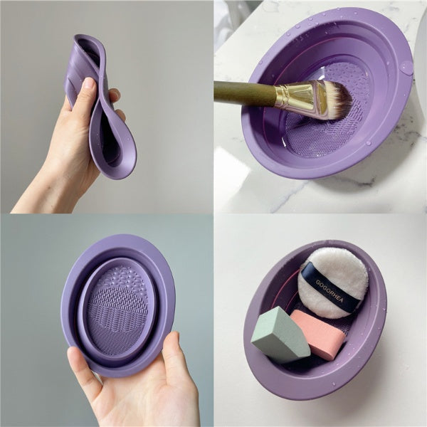 Faltbare Make-up Pinsel Reinigungs-Schale – Bild 6 | LuxeStyle