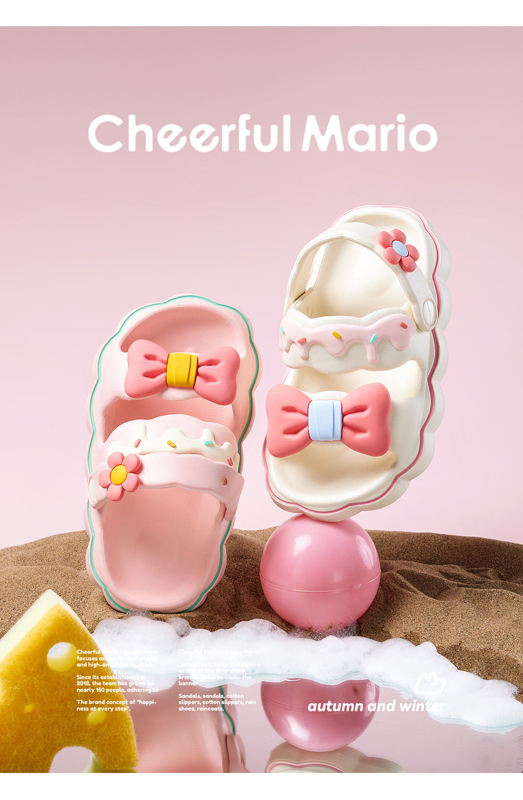 Kinder-Sandalen mit Cartoon-Muster