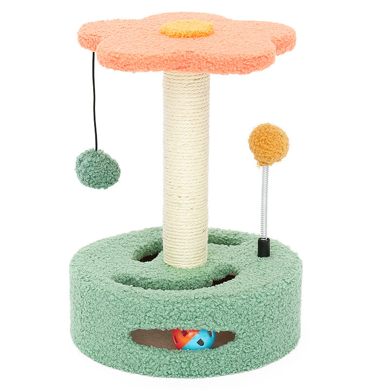 Katzen-Kratzbaum mit Sisal und Plüsch