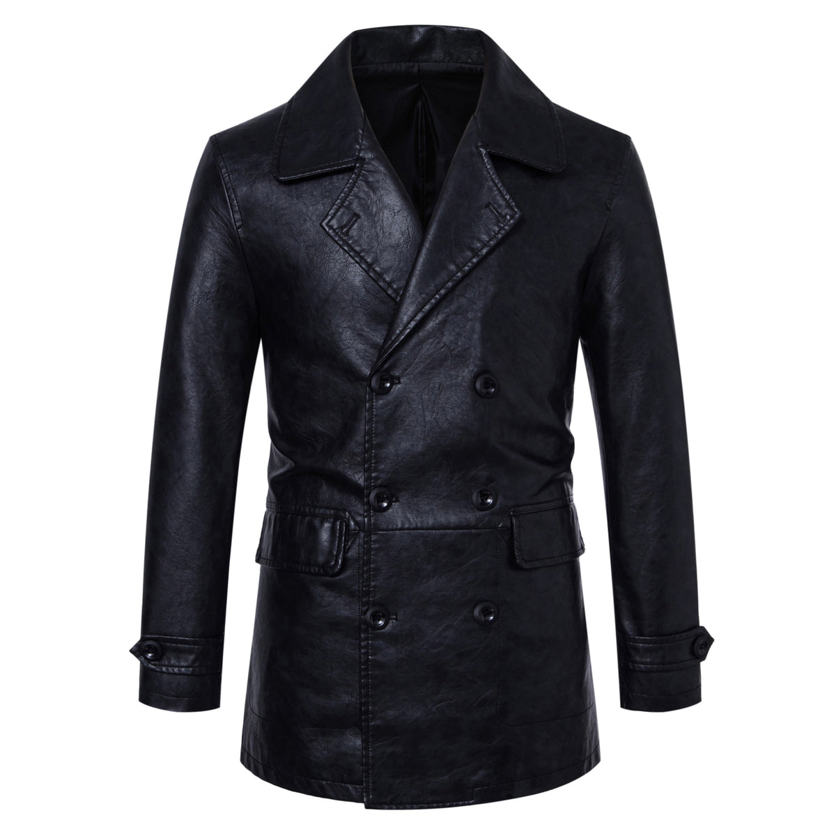 Herren Trenchcoat im Biker-Stil – Bild 6 | LuxeStyle