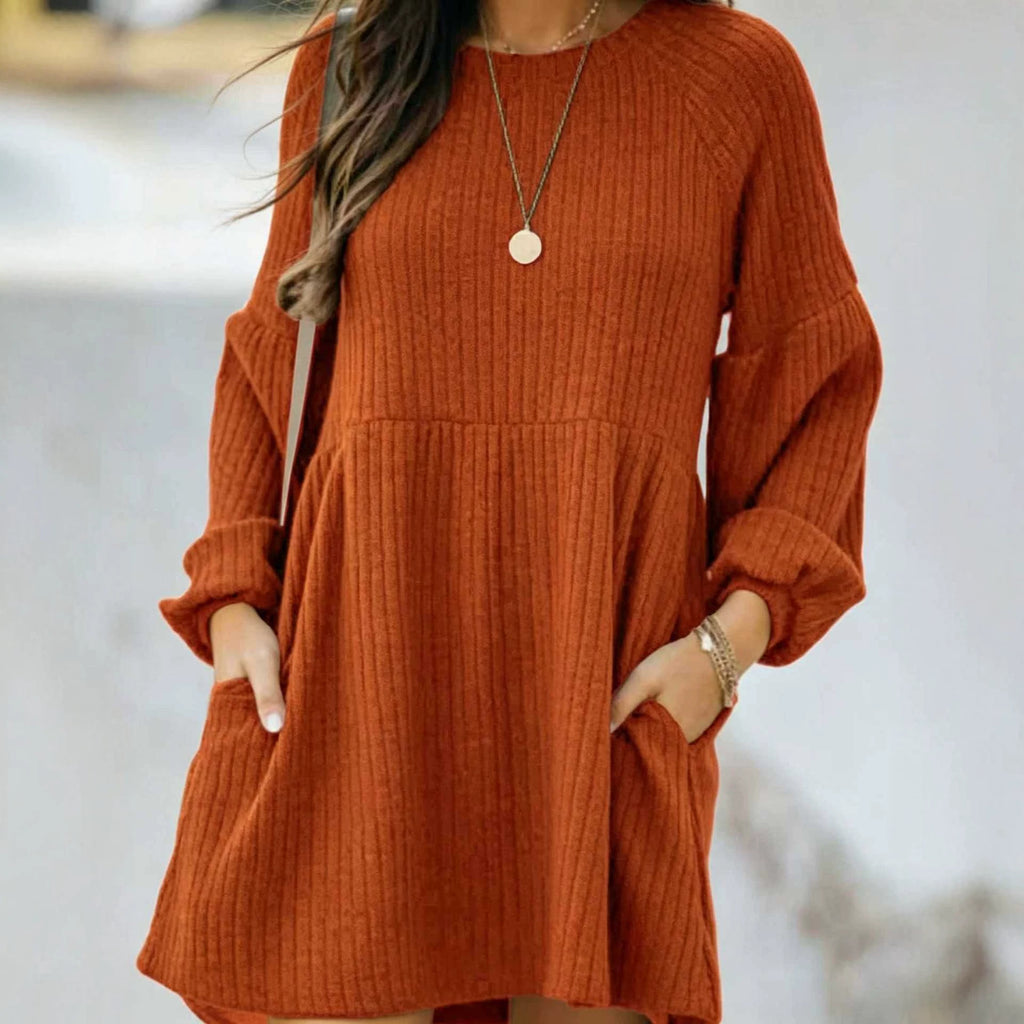 Vielseitiges Langarm-Kleid für Damen