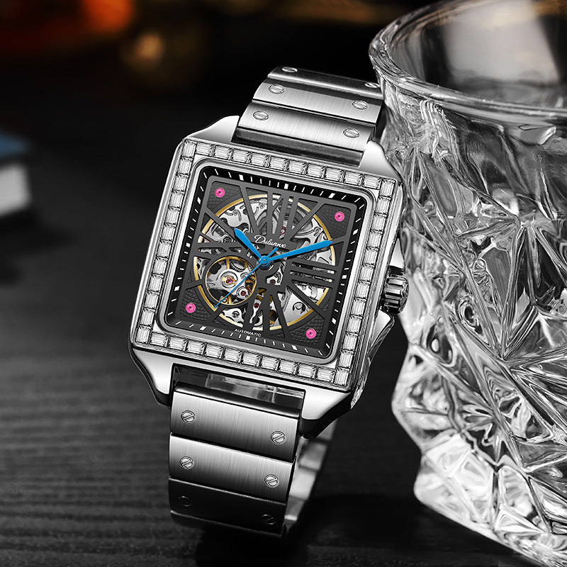 Automatikuhr mit Diamant-Design