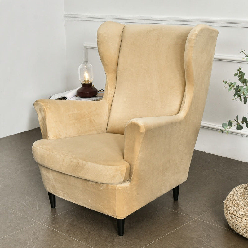 Elastischer Plüsch Hocker- & Sesselbezug – Ansicht 2