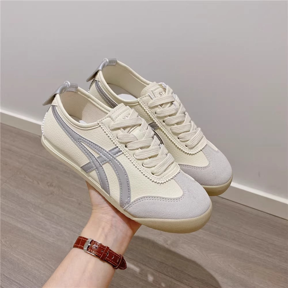 Frauenleder Cortez Schuhe mit atmungsaktivem Mesh