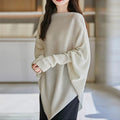 Strickpullover mit asymmetrischem Rundhalsausschnitt – Bild 4 | LuxeStyle