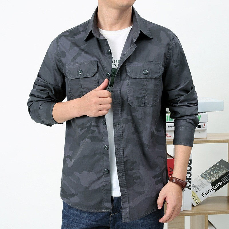 Loose Camouflage Hemd für Herren – Bild 3 | LuxeStyle