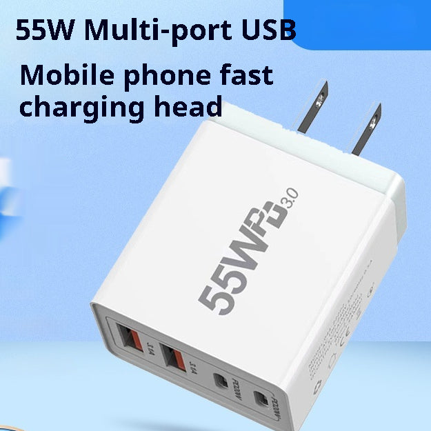 Multi-Port USB-Ladestecker 55W
