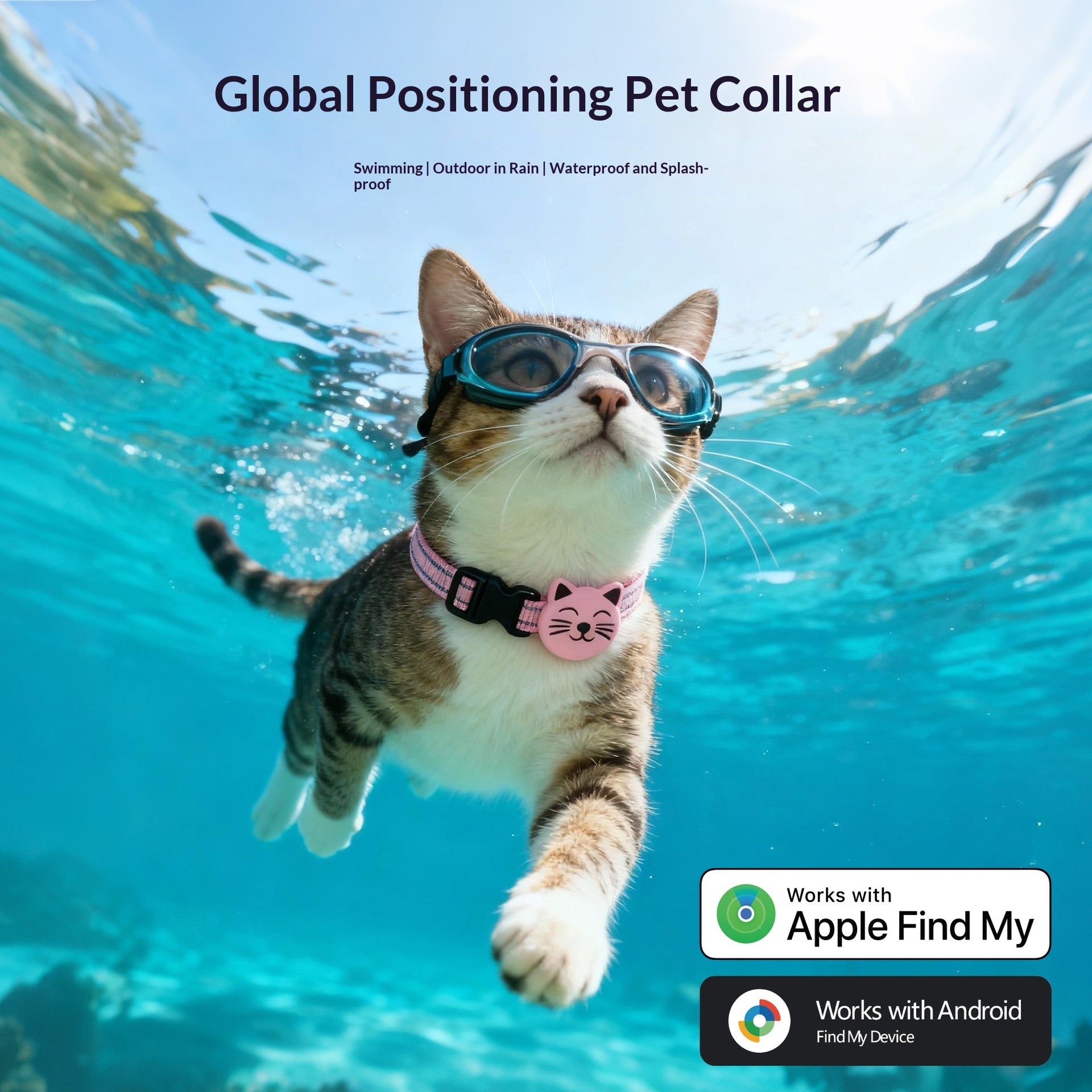 Smart GPS Tracker Halsband für Katzen
