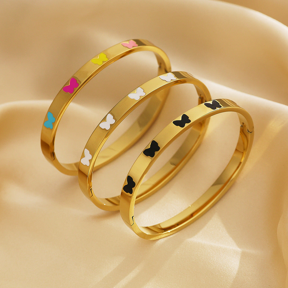 Armband mit Schmetterling aus Edelstahl – Bild 8 | LuxeStyle
