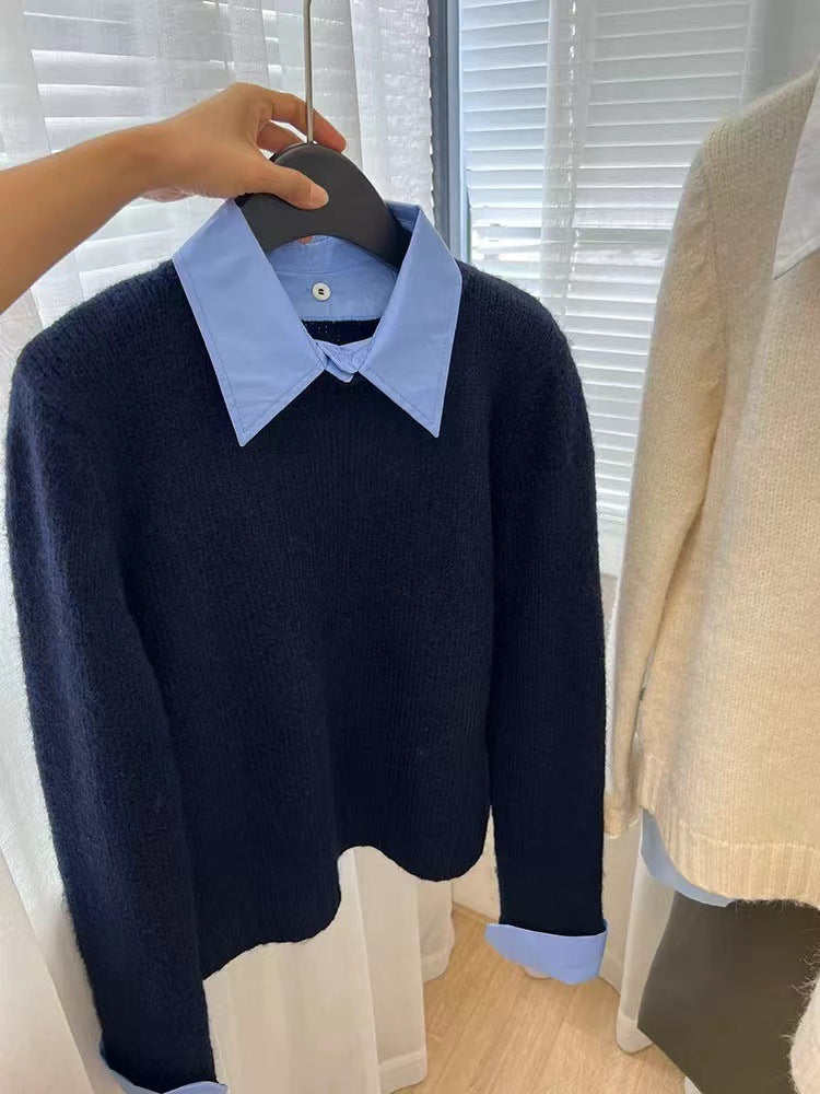 Patchwork-Faux-Sweater