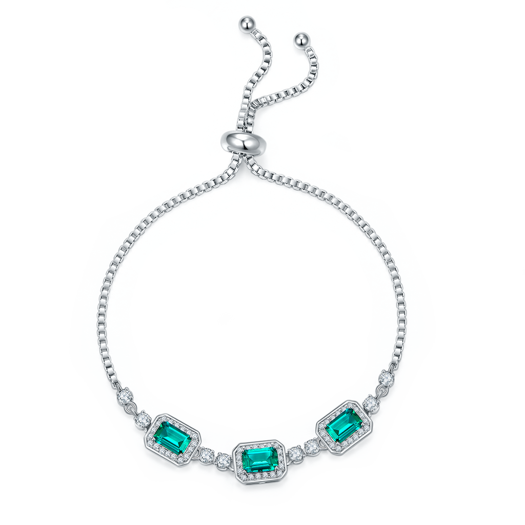 Sterlingsilber Armband mit Lab-Grown Edelsteinen