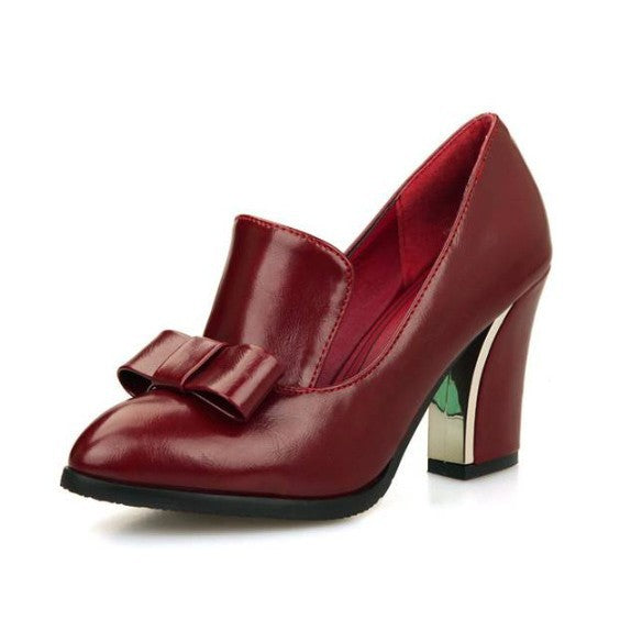 Retro High Heels mit Chunky Absatz