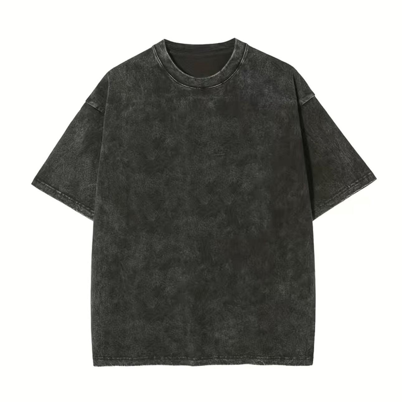 Unisex Baumwoll T-Shirt mit überschnittenen Ärmeln – Ansicht 5