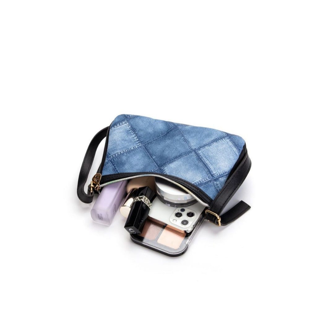 Denim-Schultertasche 6