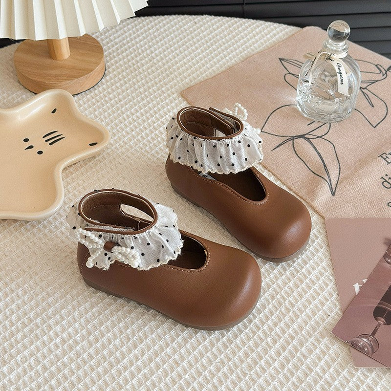 Prinzessinnen-Schuhe mit Rüschen, Elegant & Casual für Mädchen 4-12 Ja