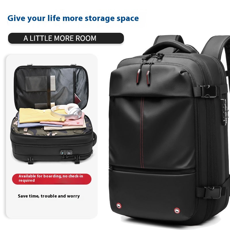 Rucksack Männer 56-75l mit Anti-Diebstahl und Nass-Trockenscheidung – Bild 11 | LuxeStyle