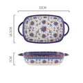 Keramikbackform mit Pflanzenmuster, R | LuxeStyle