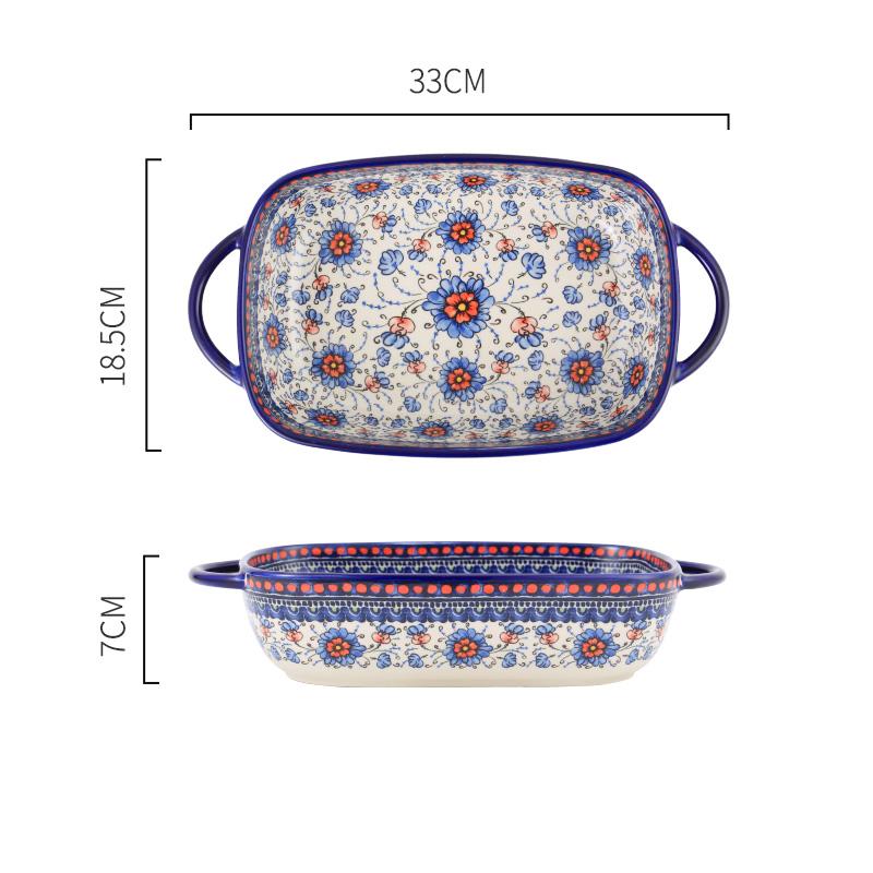 Keramikbackform mit Pflanzenmuster, R | LuxeStyle