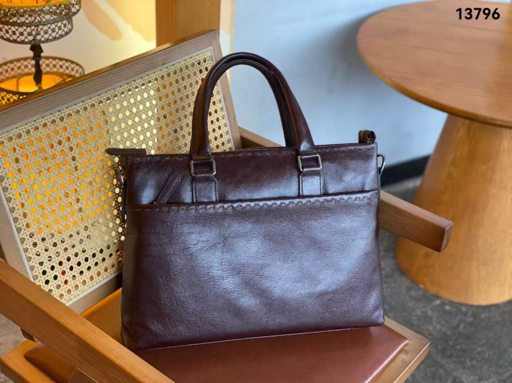 Herren Handtasche aus vollnarbigem Leder