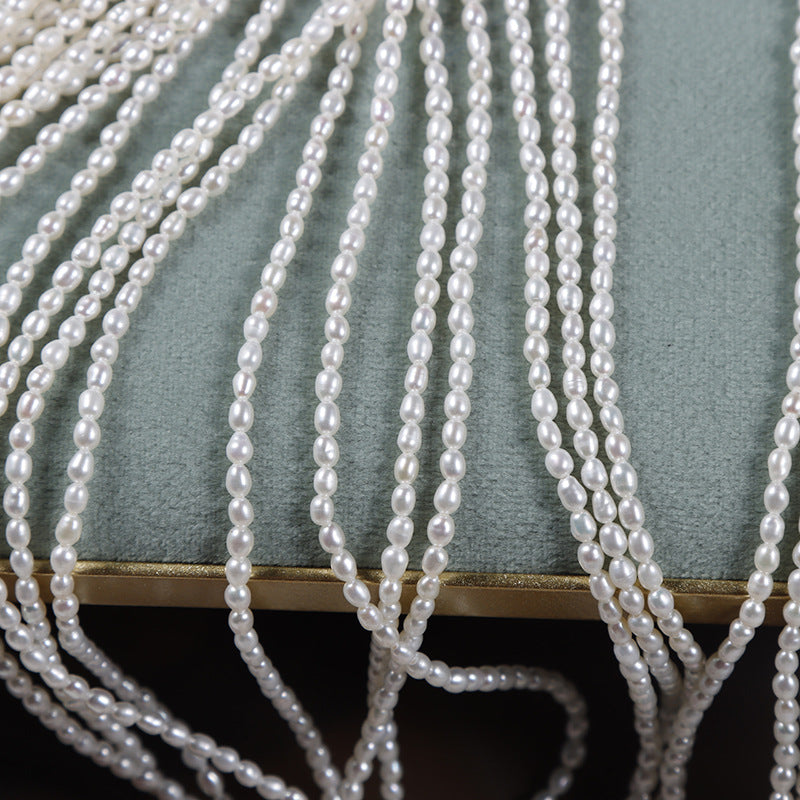 Natürliche Süsswasserperle feine Kette Schmuckmaterial – Bild 4 | LuxeStyle