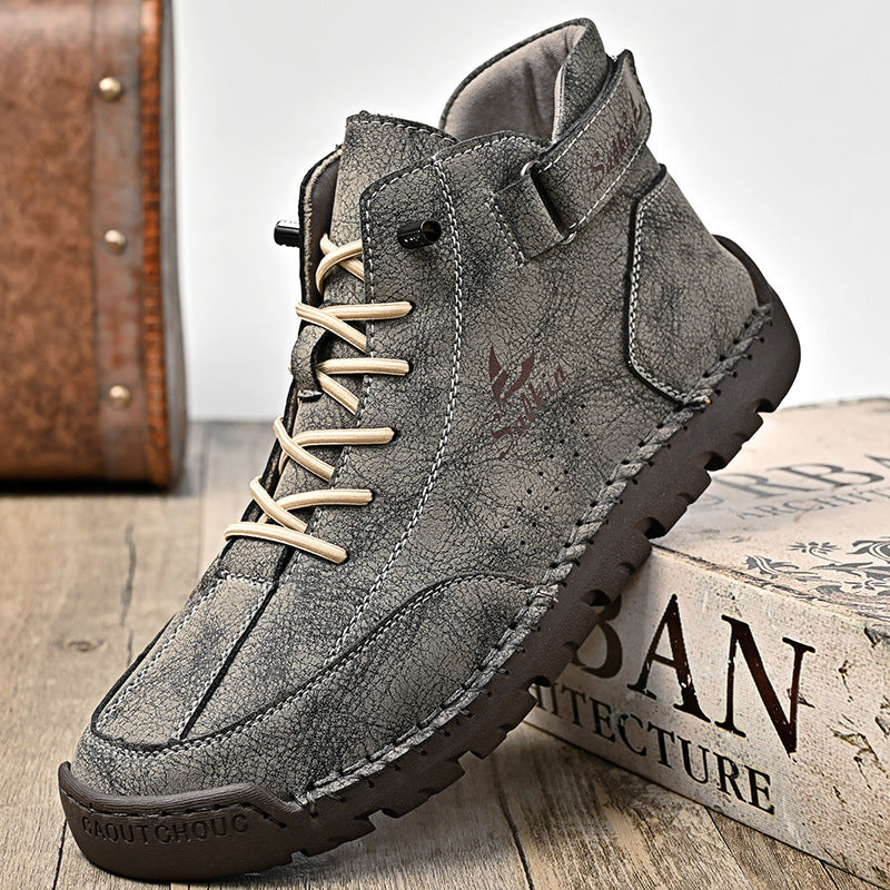 Herren Leder-Sneaker mit Handnaht – Bild 5 | LuxeStyle