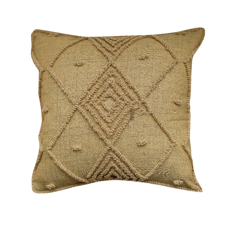 Samtkissen mit geometrischem Loop-Muster – Bild 1 | LuxeStyle