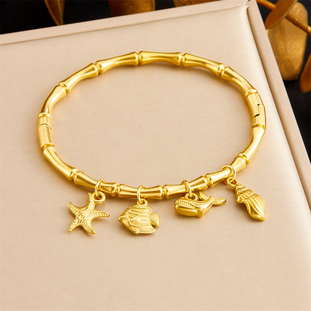 Runder Edelstahl-Armband – Bild 6 | LuxeStyle
