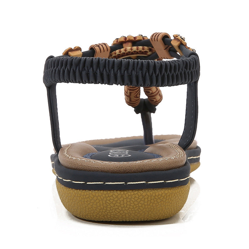Sandalen mit Holzperlen und gewebtem Design – Bild 9 | LuxeStyle