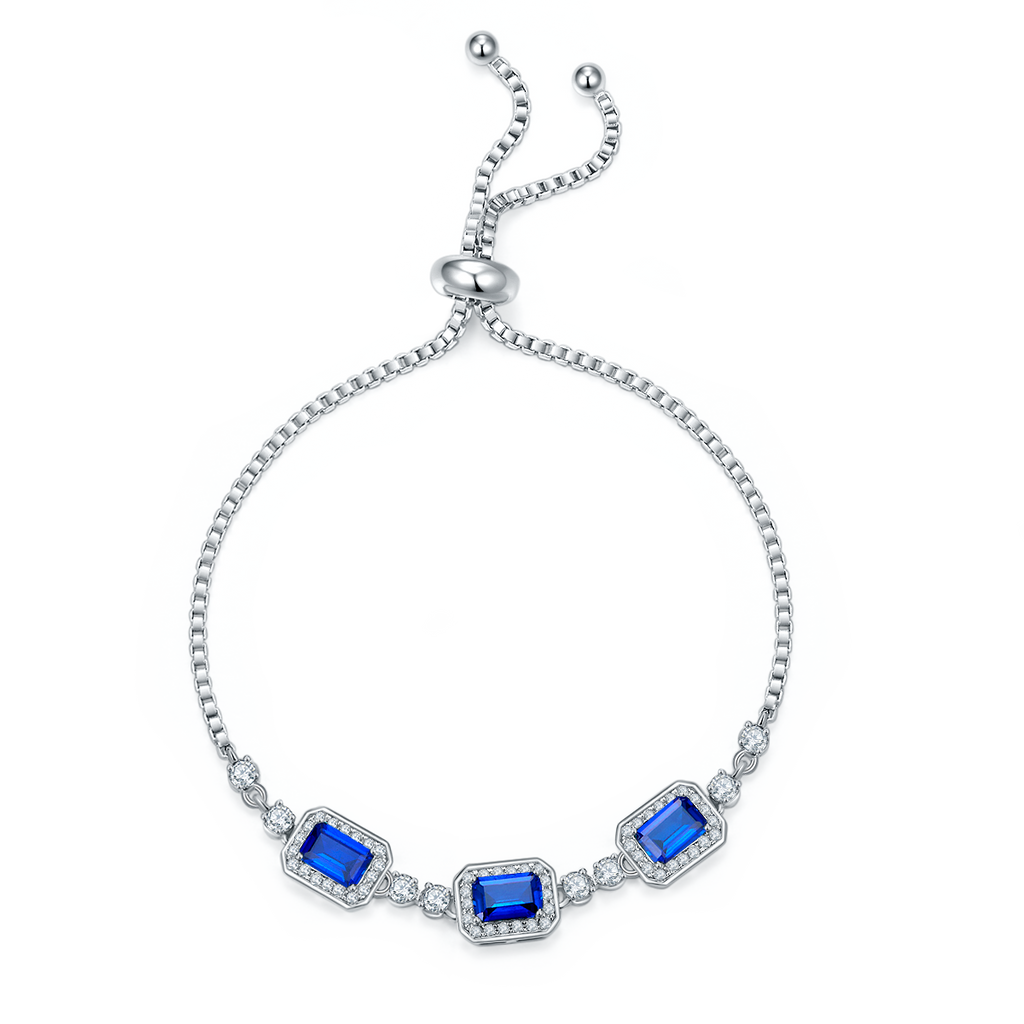 Sterlingsilber Armband mit Lab-Grown Edelsteinen