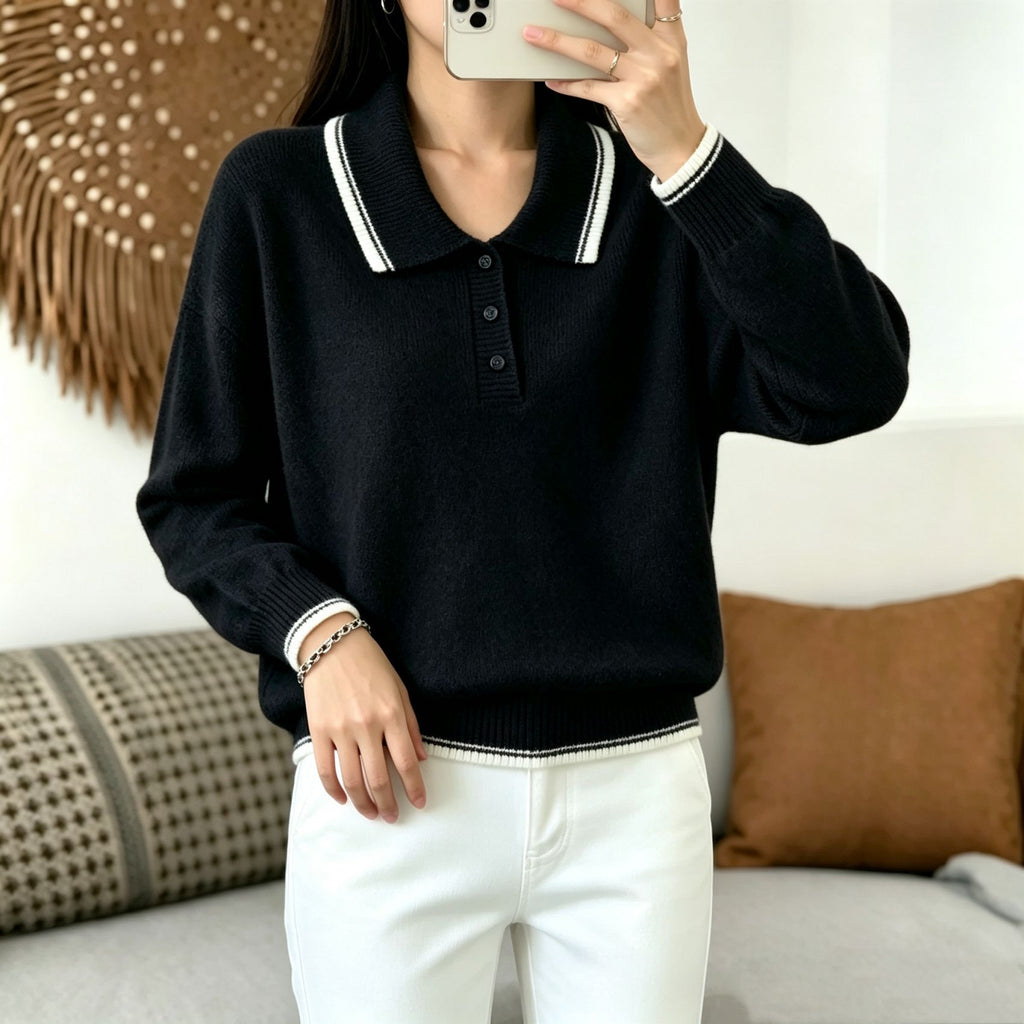 Vielseitiger Langarm-Pullover für Damen