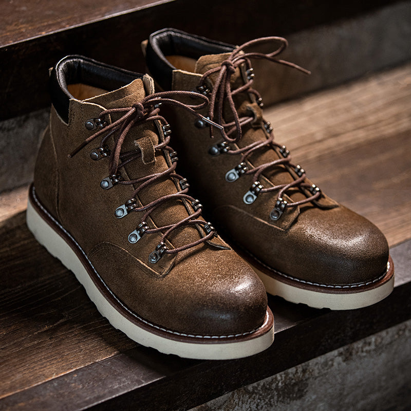 Herren Retro Bergsteiger-Stiefeletten – Bild 9 | LuxeStyle