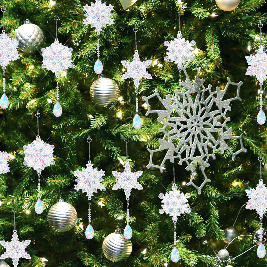 Diamond Painting Weihnachts-Schlüsselanhänger Set