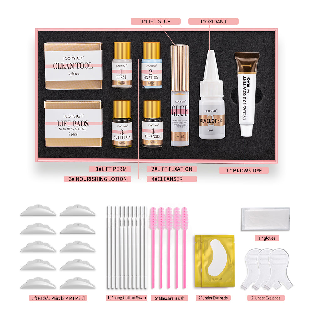 Wimpern- & Brauenfärbe- und Lifting-Kit