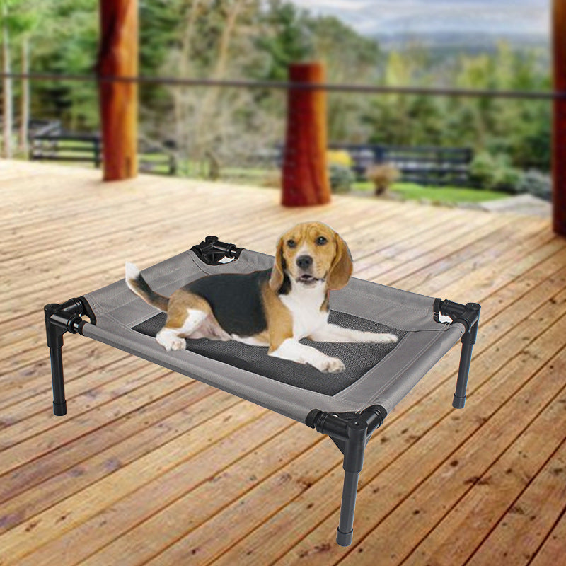 Hundebett Oxford-Stoff Trampolin Grau