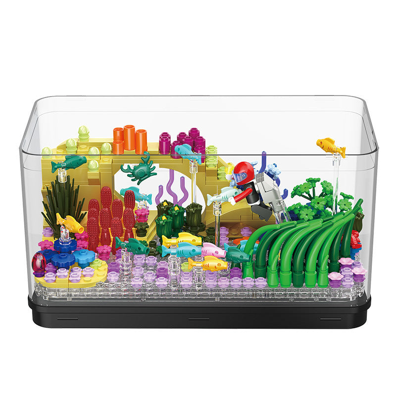 Baustein-Aquarium mit LED-Beleuchtung – Bild 7 | LuxeStyle
