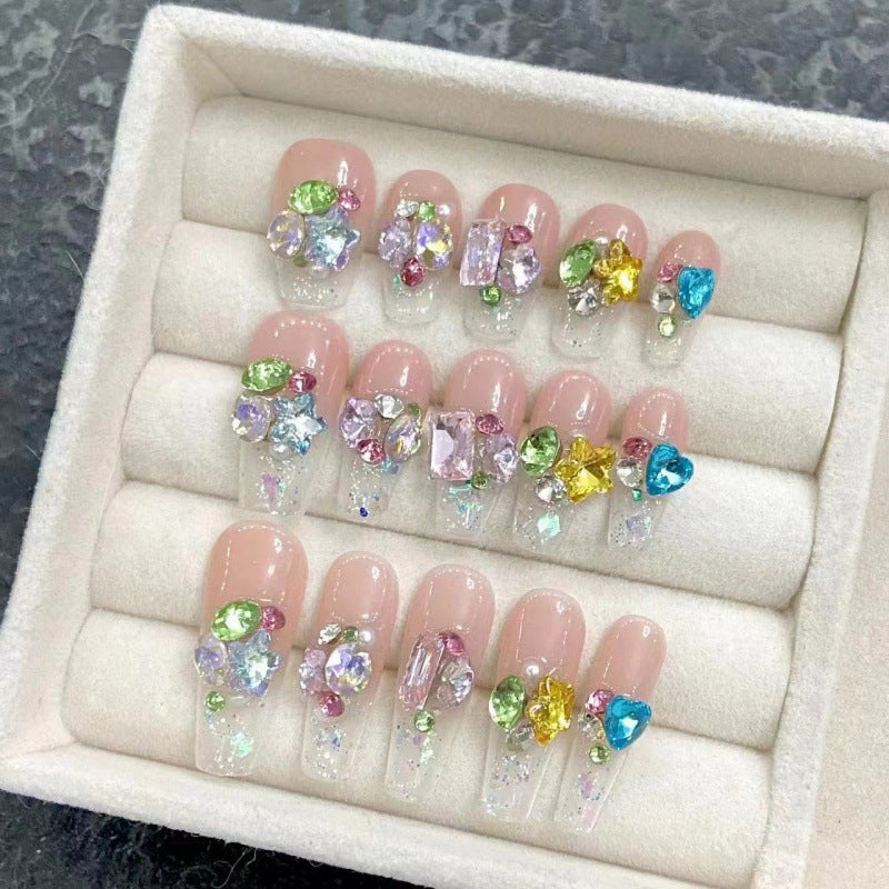 Nagelart Blumen Motiv