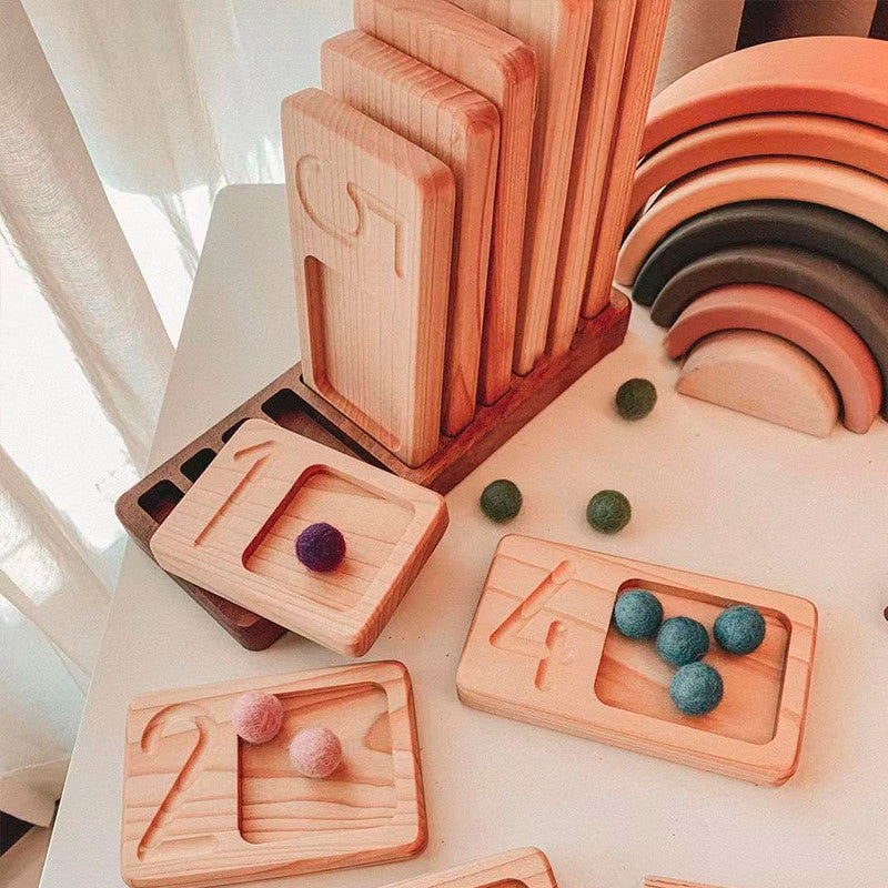 Montessori Holzspielzeug Zählbrett – Bild 7 | LuxeStyle